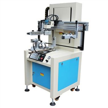 Sirkulær silketrykkmaskin på glass