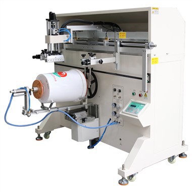 Stor rund silketrykkmaskin