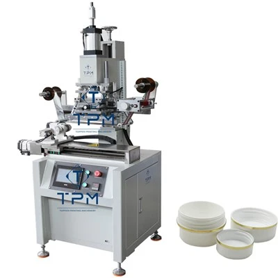 Plastlokk Hot Stamping Folie Maskin
